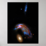 Penguin and Egg - Interacting Galaxy Duo, Arp 142 Poster