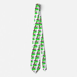 Penguin and Leprechaun Neck Tie