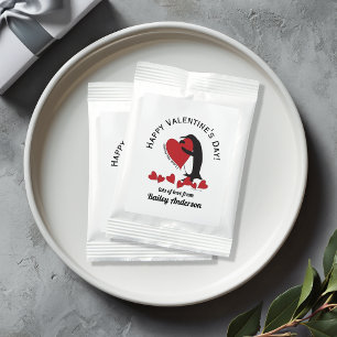 Penguin and Red Heart Valentine Hot Chocolate Drink Mix
