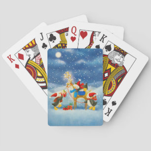 Penguin and Reindeer Poker Cards