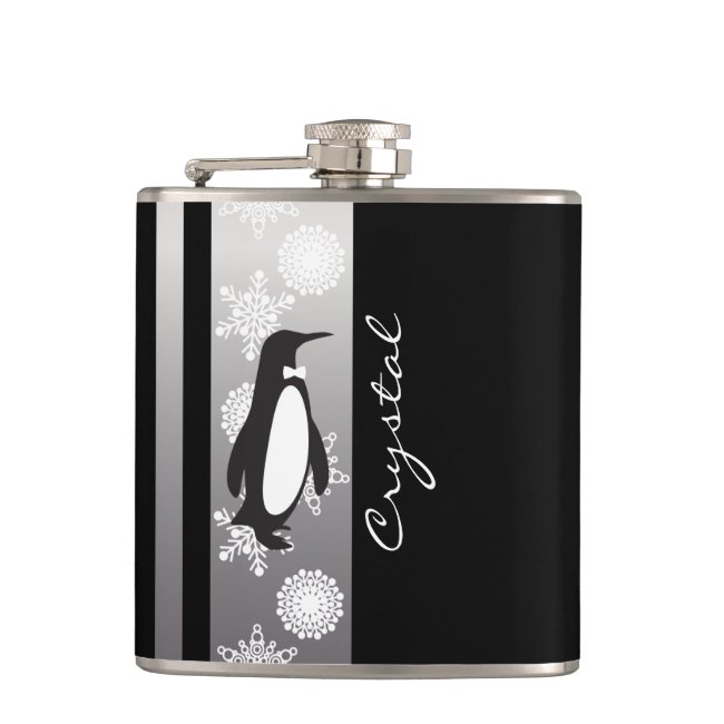 Penguin and Snowflakes Christmas Modern Chic