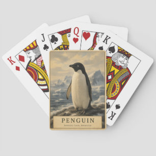 Penguin Antarctic Coast VINTAGE Poker Cards
