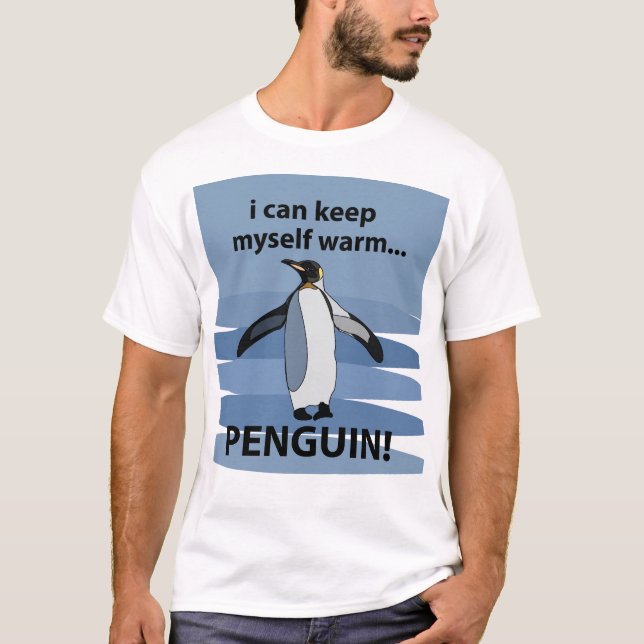 Penguin Aquatic Flightless Animal Funny  T-Shirt (Front)