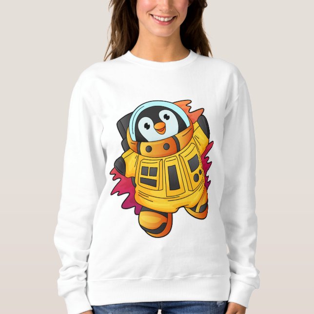 Penguin as Astronaut in Suit Sweatshirt (Front)