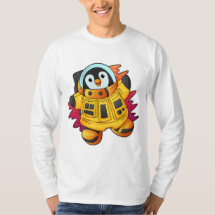 Penguin as Astronaut in Suit T-Shirt