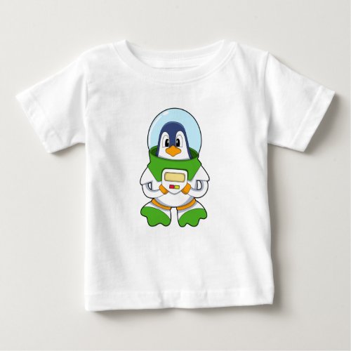 Penguin as Astronaut with Costume Baby T_Shirt