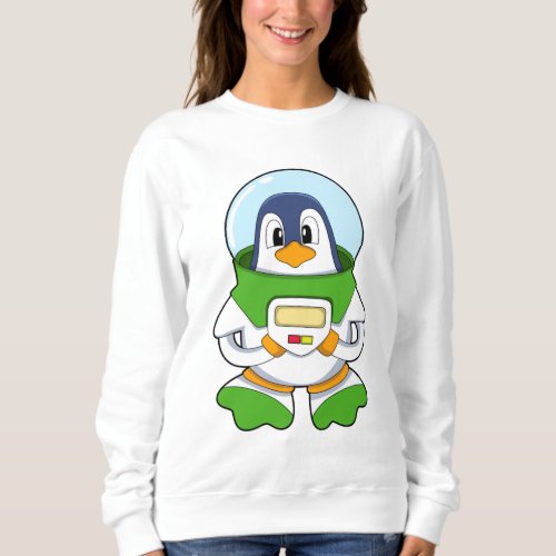 Penguin as Astronaut with Costume Sweatshirt
