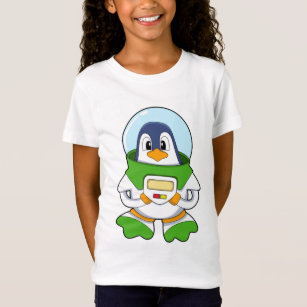 Penguin as Astronaut with Costume T-Shirt