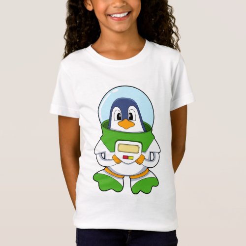 Penguin as Astronaut with Costume T_Shirt