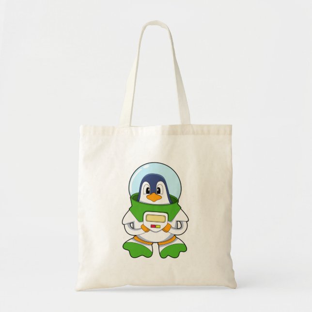 Penguin as Astronaut with Costume Tote Bag (Front)