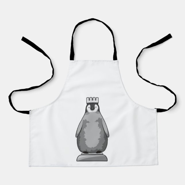 Penguin as Chess piece King Apron (Front)