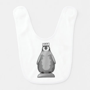 Penguin as Chess piece King Baby Bib