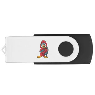 Penguin as Firefighter with Extinguisher Flash Drive