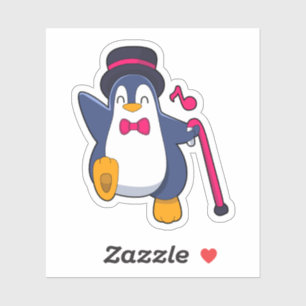 Penguin as Groom with Tie Sticker