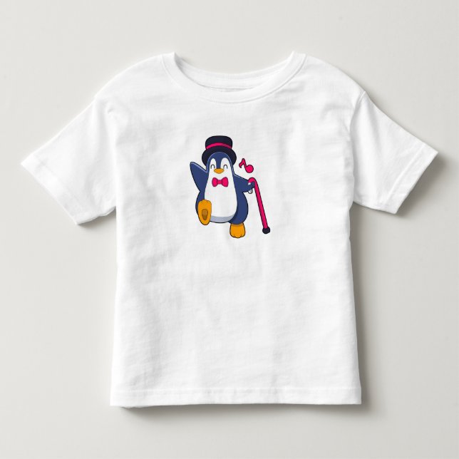 Penguin as Groom with Tie Toddler T-shirt (Front)