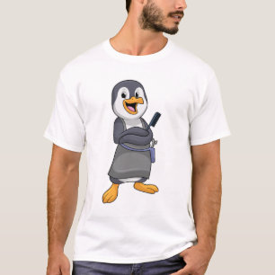 Penguin as Hair stylist with Comb T-Shirt