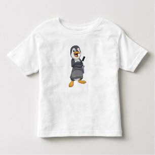 Penguin as Hair stylist with Comb Toddler T-shirt