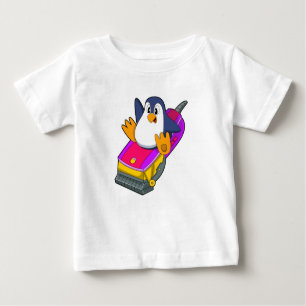 Penguin as Hairdresser with Razor Baby T-Shirt