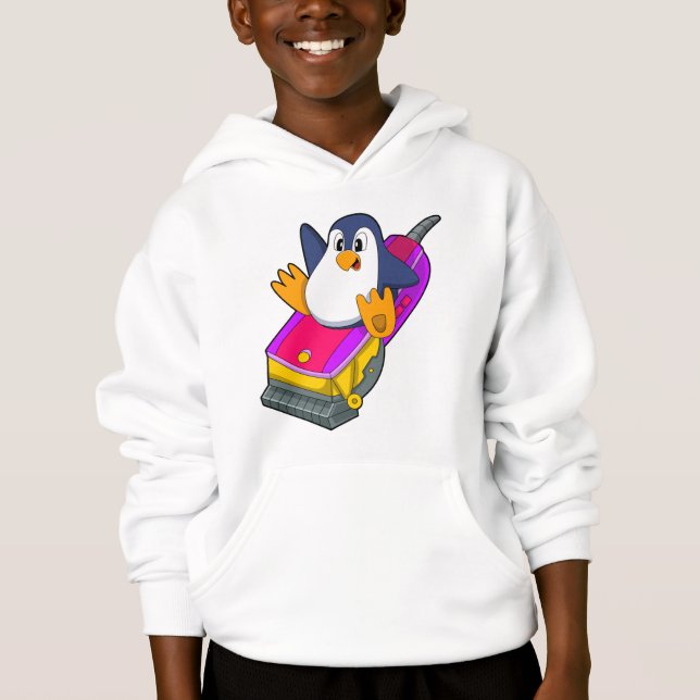 Penguin as Hairdresser with Razor Hoodie (Front)