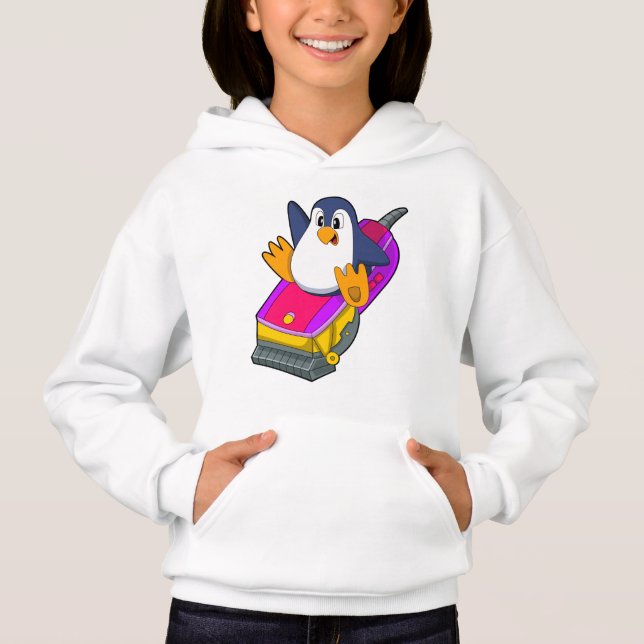 Penguin as Hairdresser with Razor Hoodie (Front)