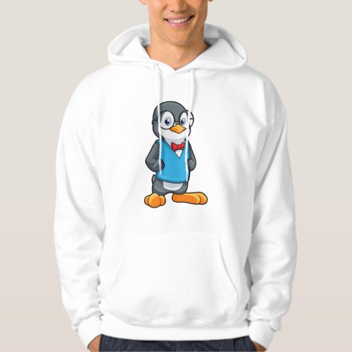 Penguin as Nerd with Glasses Hoodie