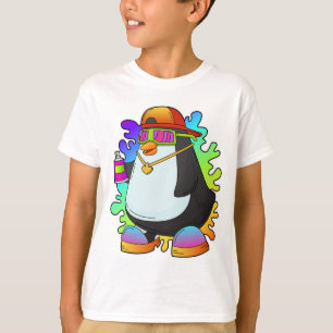 Penguin as Painter with Spray T-Shirt