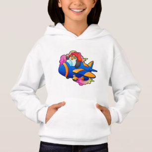 Penguin as Pilot with Plane Hoodie