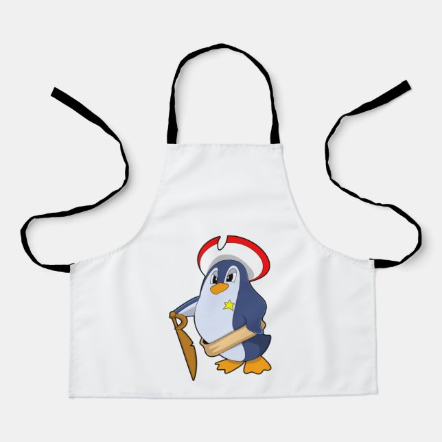 Penguin as Pirate with Hat Apron (Front)