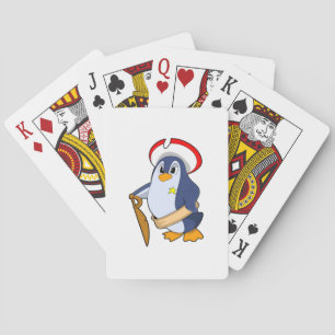 Penguin as Pirate with Hat Poker Cards