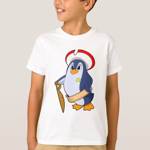 Penguin as Pirate with Hat T_Shirt