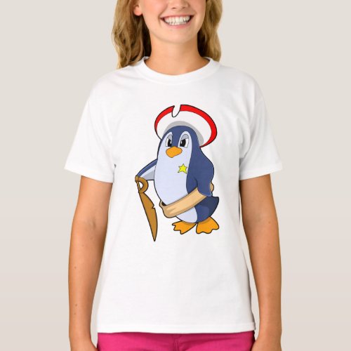 Penguin as Pirate with Hat T_Shirt