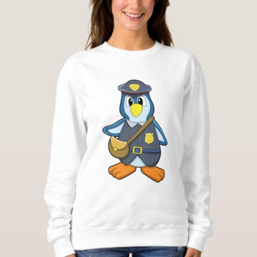 Penguin as Policewoman with Handbag Sweatshirt