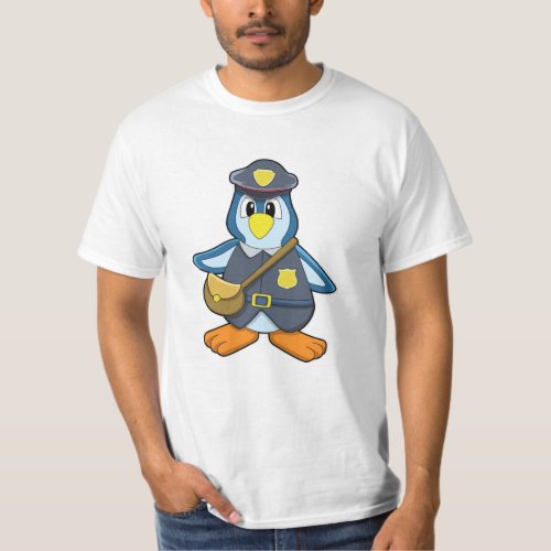 Penguin as Policewoman with Handbag T_Shirt