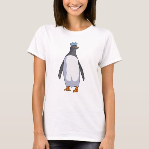 Penguin as Sailor with Hat T_Shirt