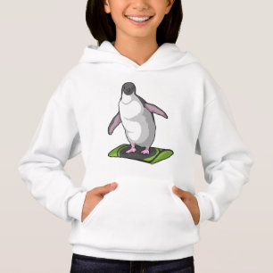 Penguin as Snowboarder with Snowboard Hoodie