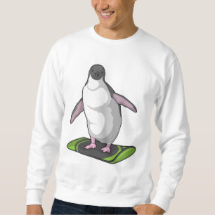 Penguin as Snowboarder with Snowboard Sweatshirt