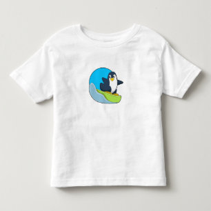 Penguin as Snowboarder with Sonowboard.PNG Toddler T-shirt