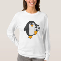Penguin as Soccer player with Soccer ball