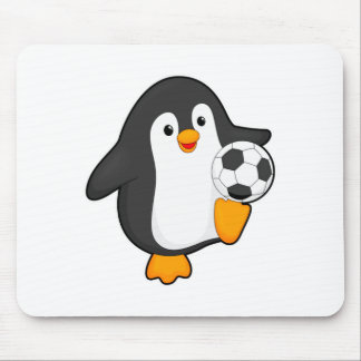 Penguin As Soccer Player With Soccer Ball T Shirt Mouse Pad