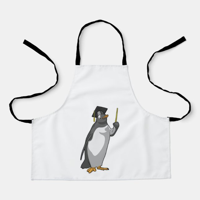 Penguin as Teacher with Pointer Apron (Front)
