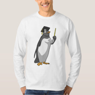 Penguin as Teacher with Pointer T-Shirt