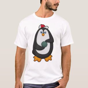 Penguin at Bowling with Bowling ball T-Shirt