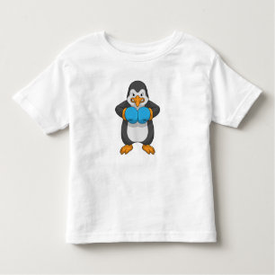 Penguin at Boxing with Boxing gloves Toddler T-shirt