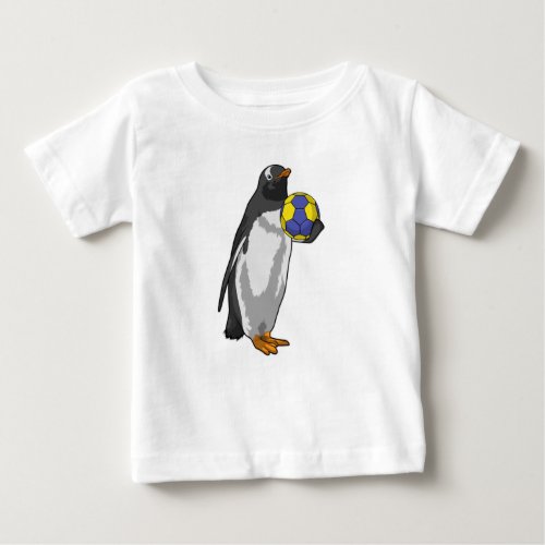 Penguin at Handball Sports Baby T_Shirt