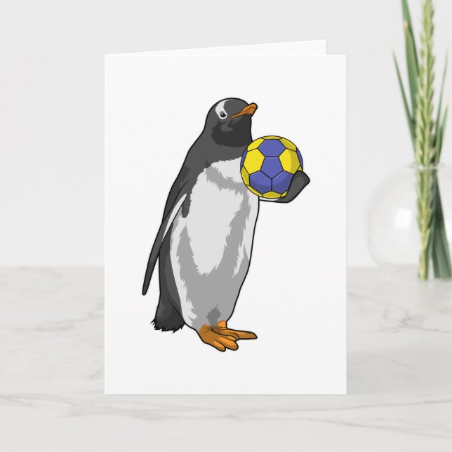 Penguin at Handball Sports Card (Front)