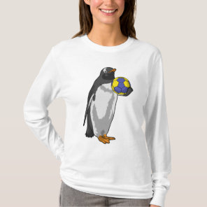 Penguin at Handball Sports T-Shirt