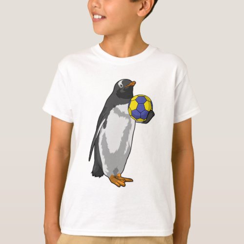Penguin at Handball Sports T_Shirt