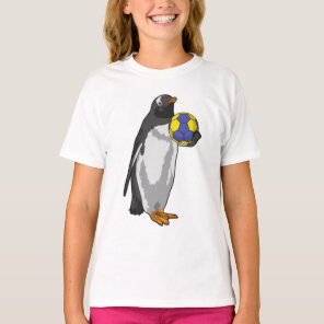 Penguin at Handball Sports T-Shirt