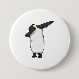 Penguin at Hip Hop Dance Dab Button