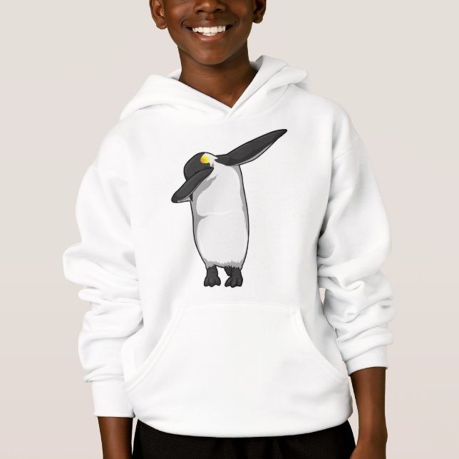 Penguin at Hip Hop Dance Dab Hoodie (Front)